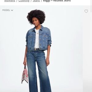 Madewell Low-Slung Baggy Crop Jeans
